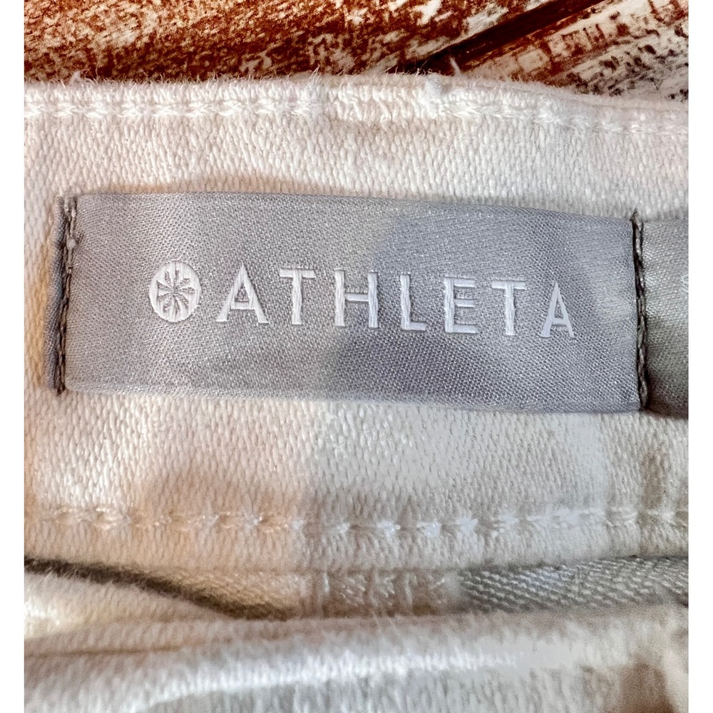 Athleta Sculptek White Skinny Jeans Womens 6 Sculpting Stretch Denim - Picture 4 of 12
